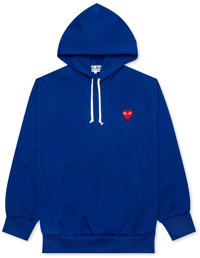 Comme des Garcons Play Red Heart Hoodie Navy Men's - US