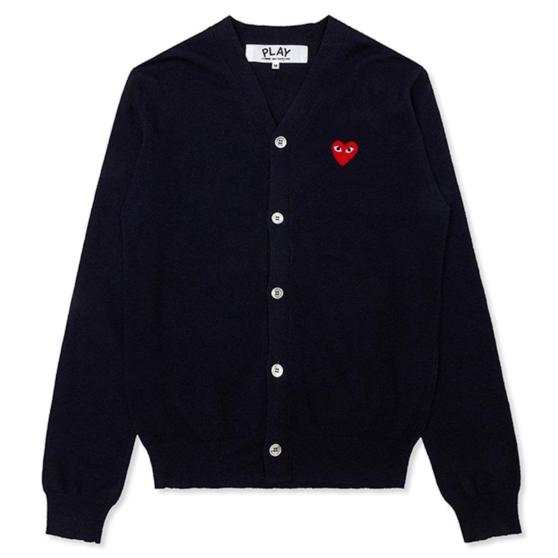 Cdg clearance black cardigan