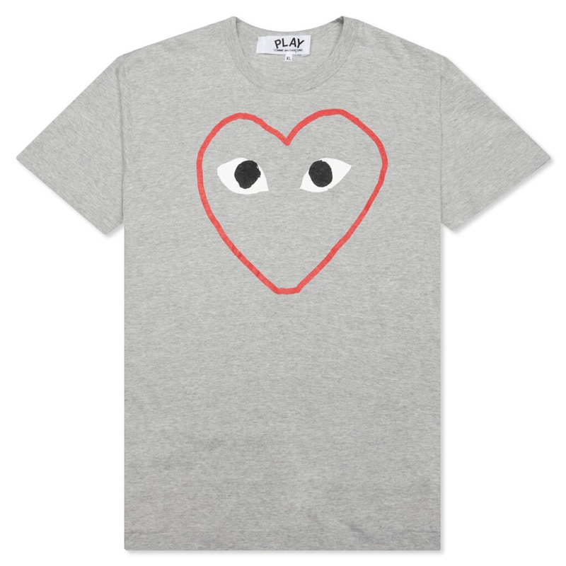 Comme des garcons play red heart 2024 colour heart tee