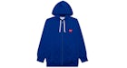 Comme des Garçons Sudadera con capucha Play Rojo Heart Zip Up Azul marino