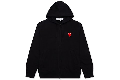 Garçons Play Hoodie Comme Des Garcons Hoodie Zip Up Comme Des