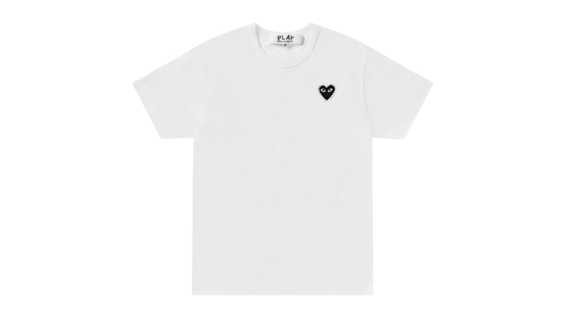 Comme des Garcons PLAY Rhinestone P1T801 T-shirt White Men's