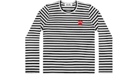 Comme des Garcons PLAY Striped Long Sleeve T-shirt Black/White