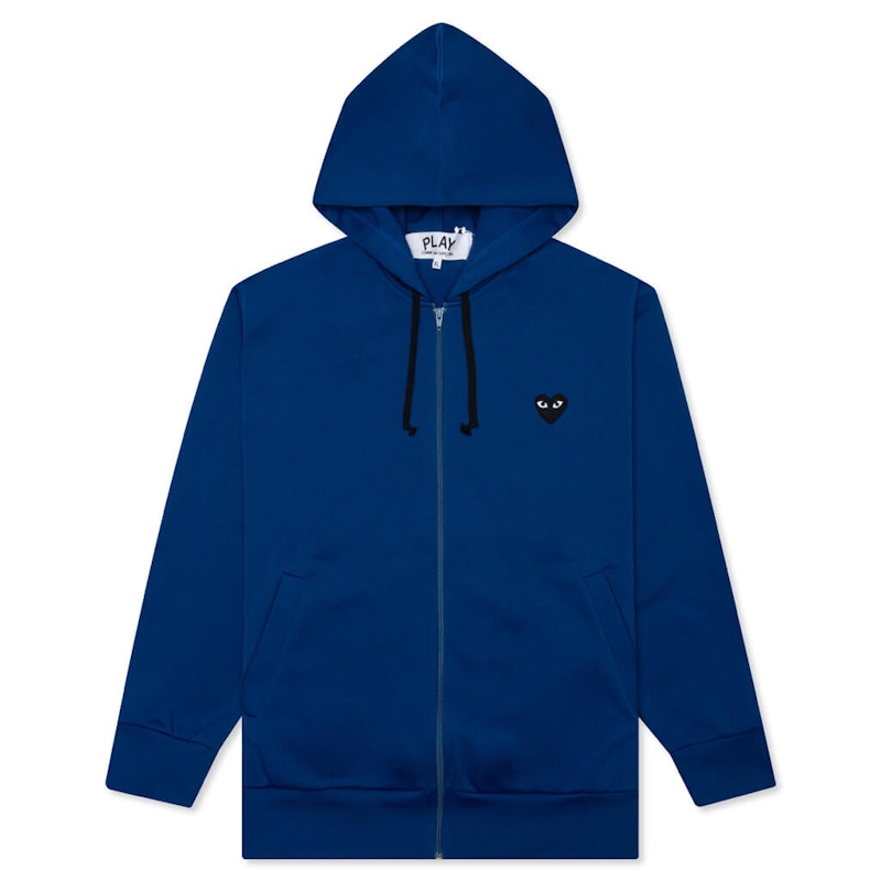 Ladies navy zip hot sale up hoodie