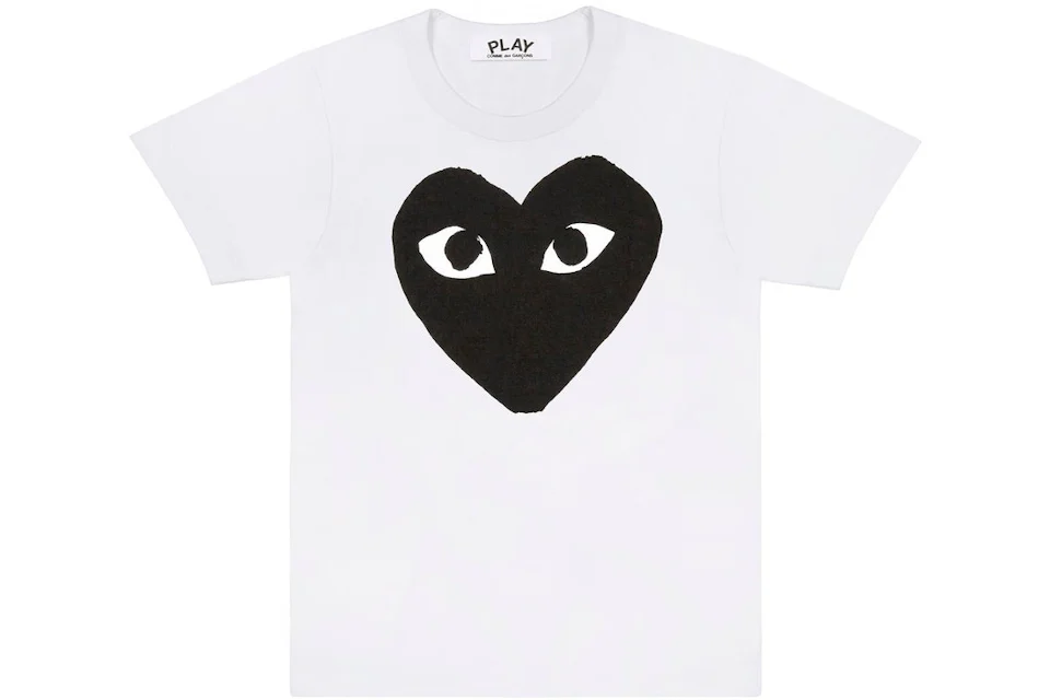 Comme des Garcons Play Women's Black Heart T-shirt White