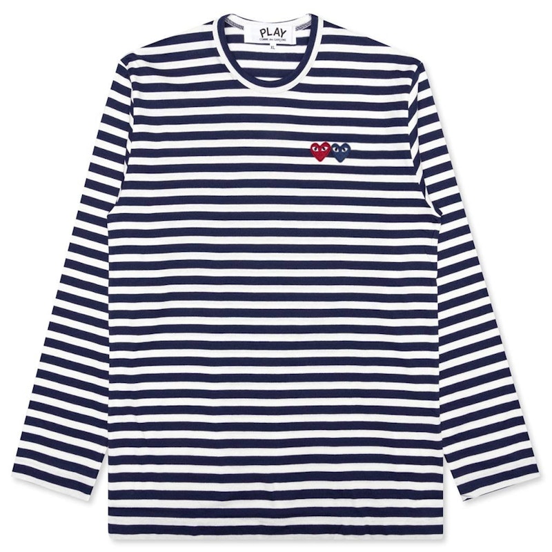 Comme de garcon hot sale striped t shirt