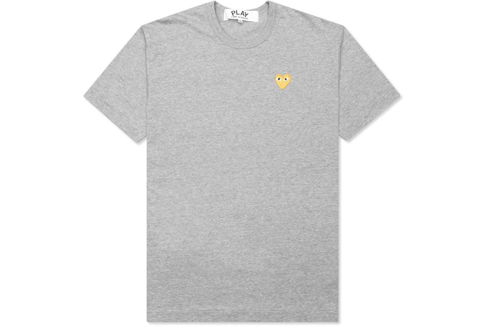 Comme des garcons play women's gold heart logo tee Clearance