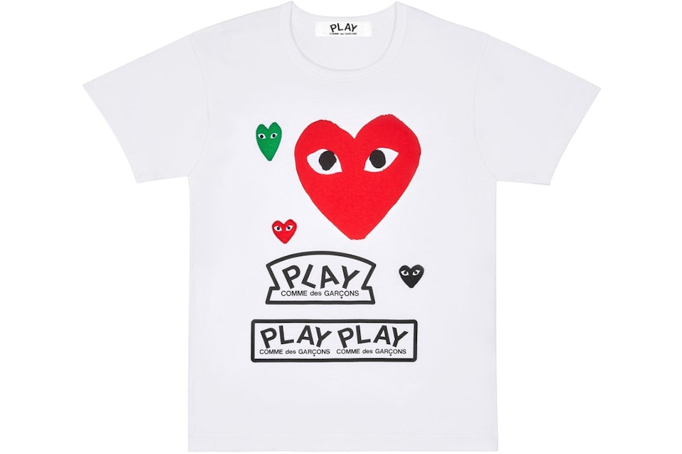Comme des garcons play women's little red heart tee Clearance