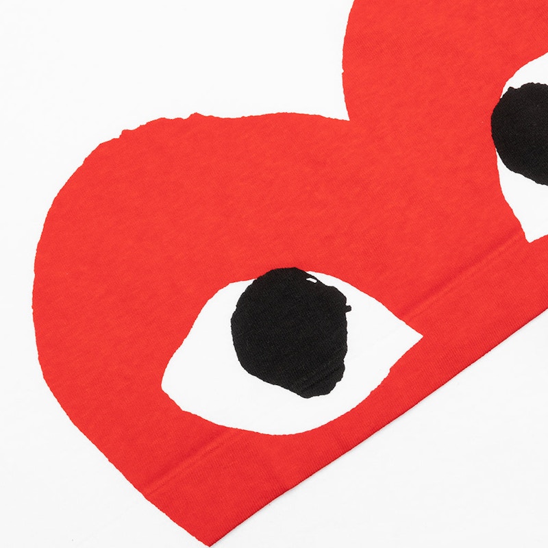 Cdg half sale heart tee