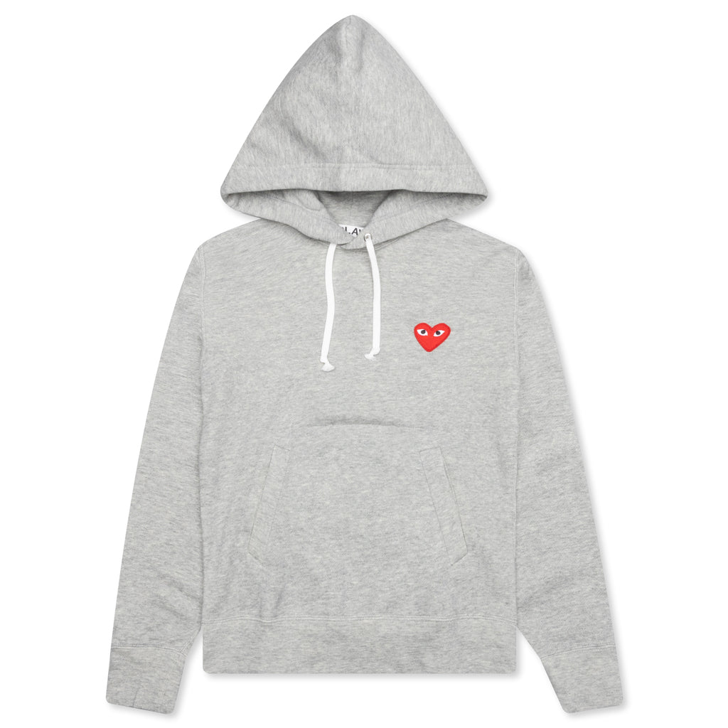 Comme des Garcons Play Red Heart Hoodie Grey メンズ - JP