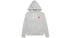 Comme des Garçons Play de mujer Sudadera con capucha Rojo Heart Gris