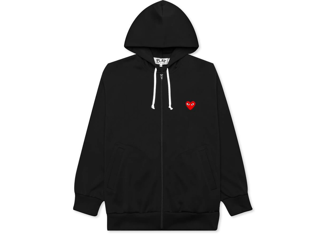 Pink red heart zip up hoodie Clearance