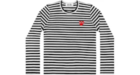 Comme des Garcons Play Women's Striped Long Sleeve T-shirt Black/White