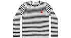 Comme des Garcons Play Women's Striped Long Sleeve T-shirt Black/White