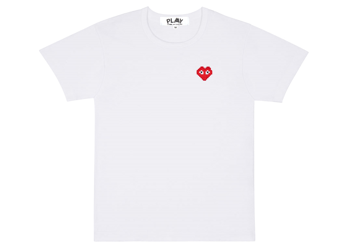 Comme des Garcons Play x Invader T-Shirt White
