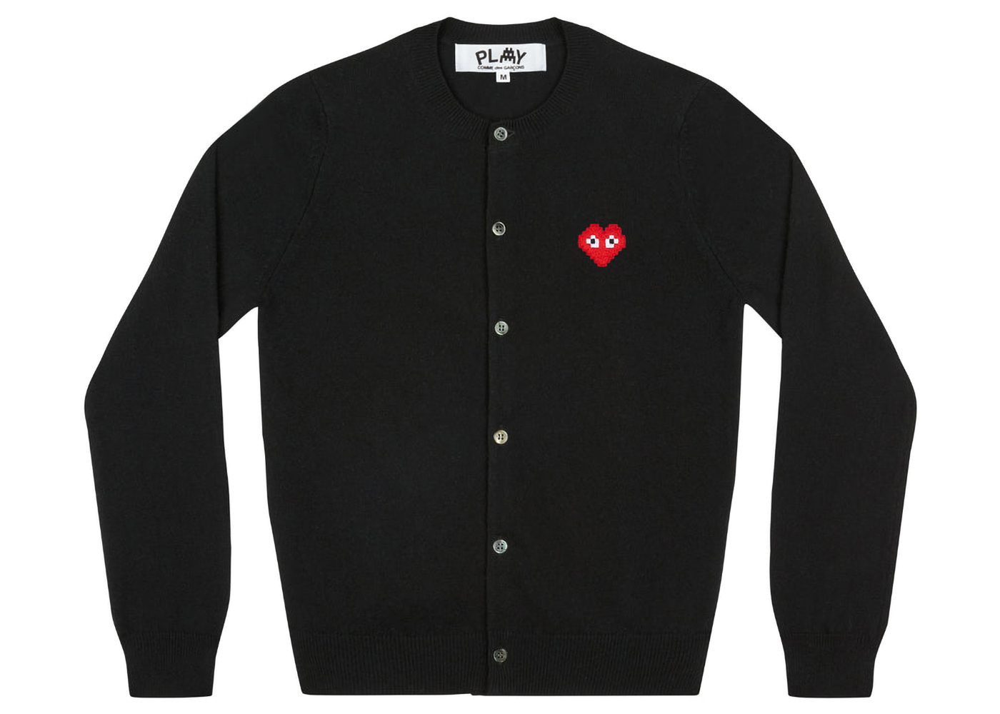 Comme des Garcons Play x Invader Women's Cardigan Black - FW22 - US