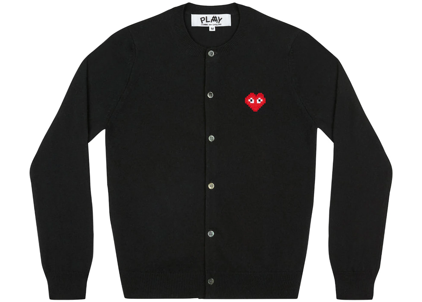 Comme des Garcons Play x Invader Women's Cardigan Black - FW22 - GB