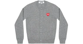 Comme des Garcons Play x Invader Women's Cardigan Top Grey