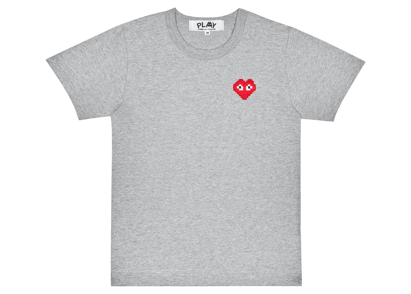 Comme des Garcons Play x Invader Women's T-Shirt Top Grey - FW22