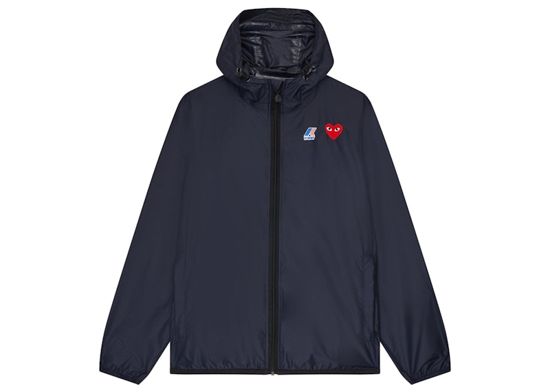 CDG Play x K-Way Claude Full-Zip Jacket Navy