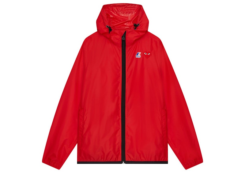 Comme des Garcons Play x K-Way Claude Full-Zip Jacket Red - SS22 - JP