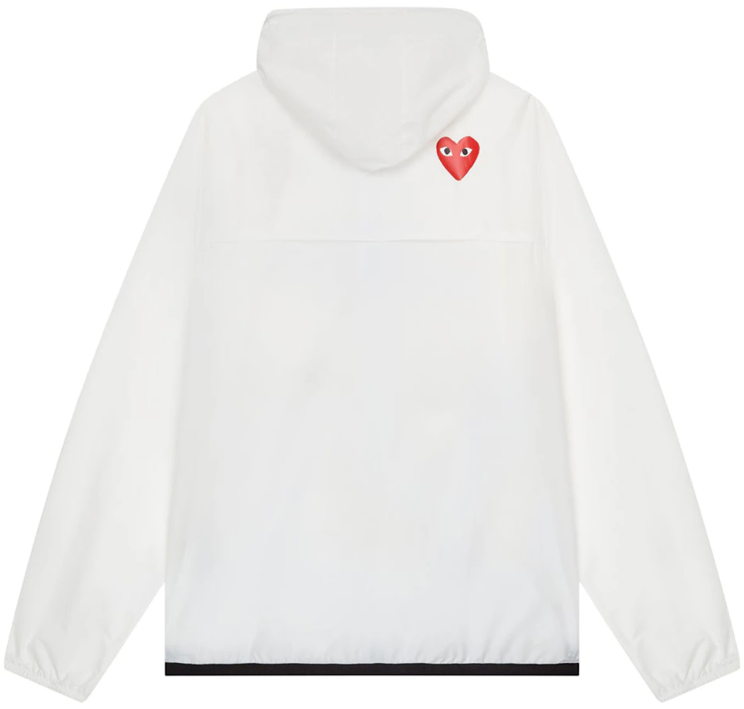 Comme des Garcons Play x K-Way Claude Full-Zip Jacket White - SS22 - US