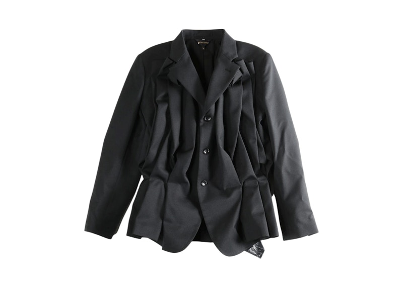 Comme des Garcons Relaxed Hem Jacket Black - US