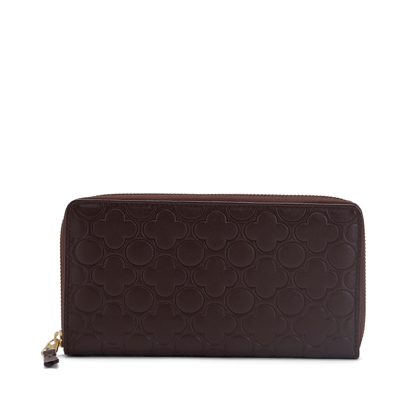 Comme des Garcons SA010EB Wallet Classic Embossed B Brown in Leather ...