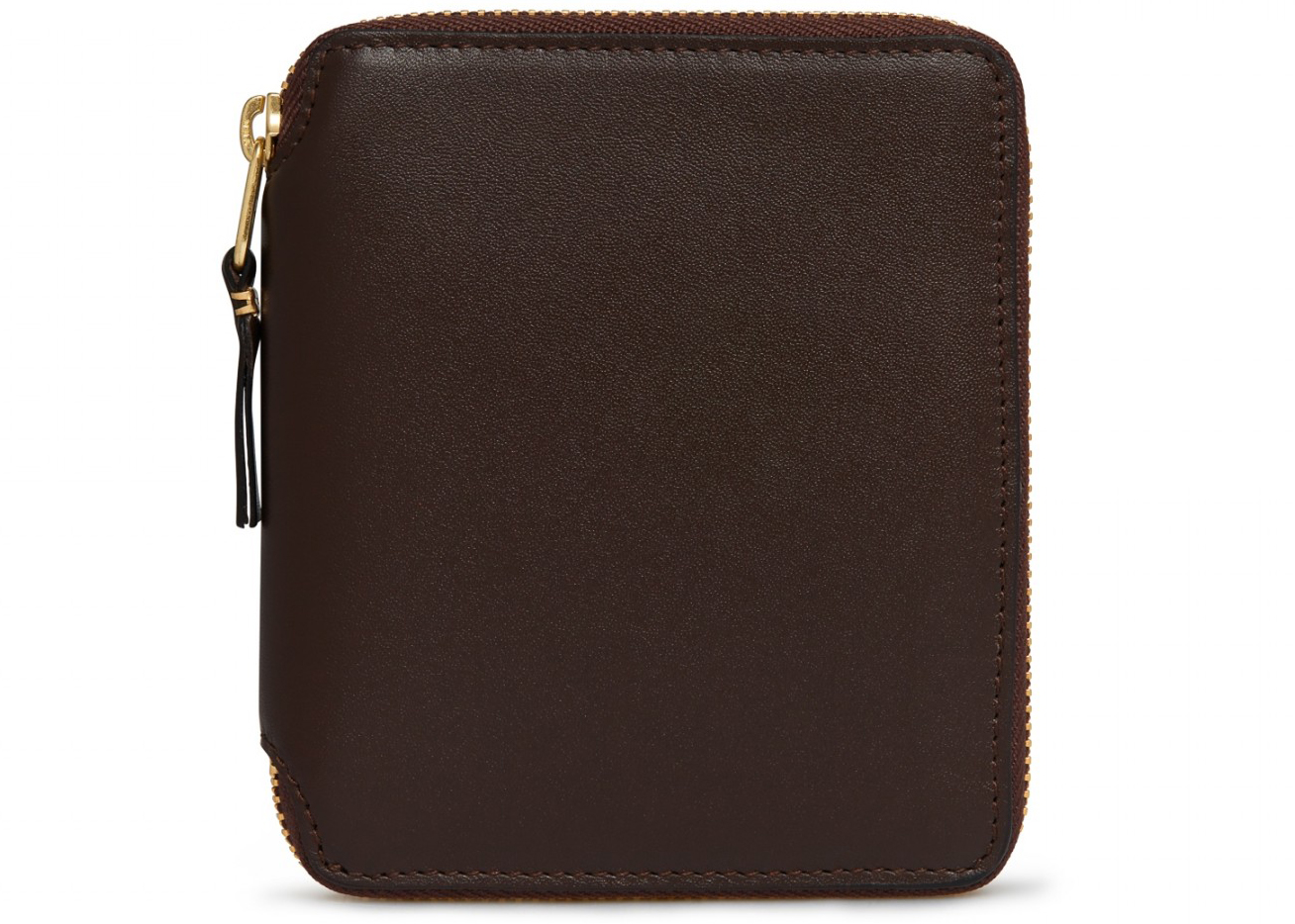 Comme des Garcons SA2100 Classic Plain Wallet Brown in Leather