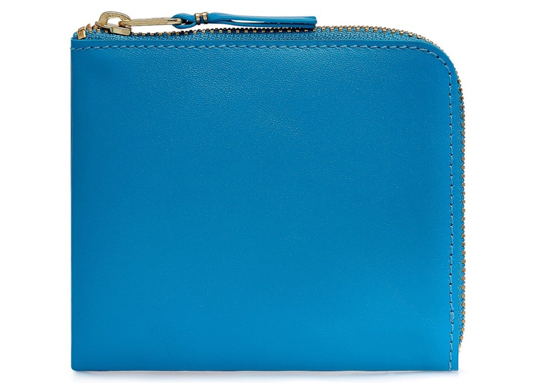 Pre-owned Comme Des Garçons Comme Des Garcons Sa3100c Colour Plain Wallet Blue