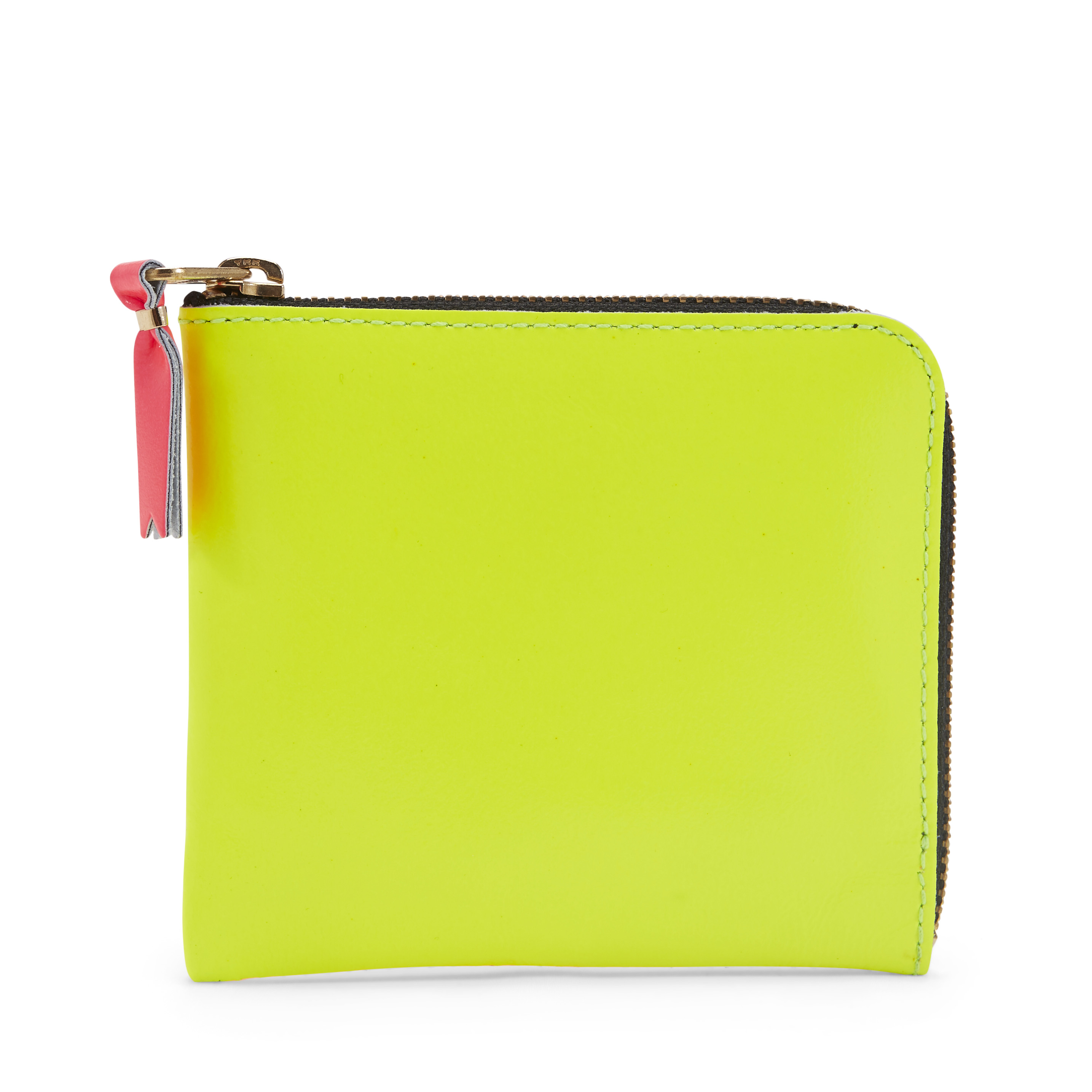 Comme des Garcons SA3100SF New Super Fluo Wallet Yellow in Leather
