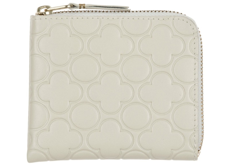 Comme des Garcons SA310EB Classic Embossed B Wallet Off-White