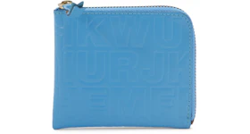 Comme des Garcons SA310EC Wallet Letter Embossed Blue
