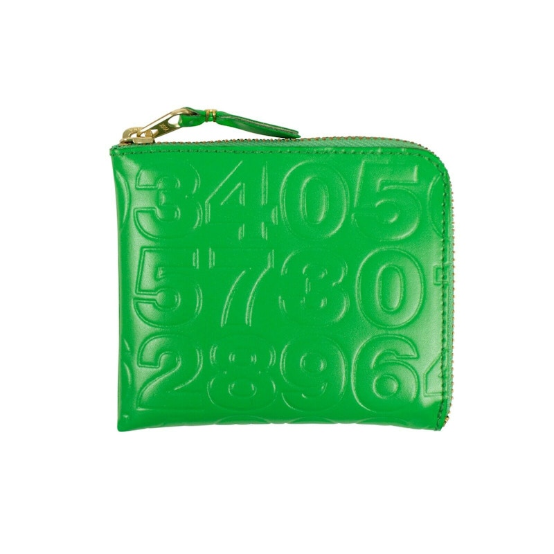 Comme des Garcons SA310ED Wallet Number Embossed Green