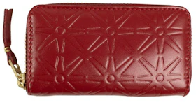 Comme des Garcons SA4100EA Wallet Colour Embossed A Red