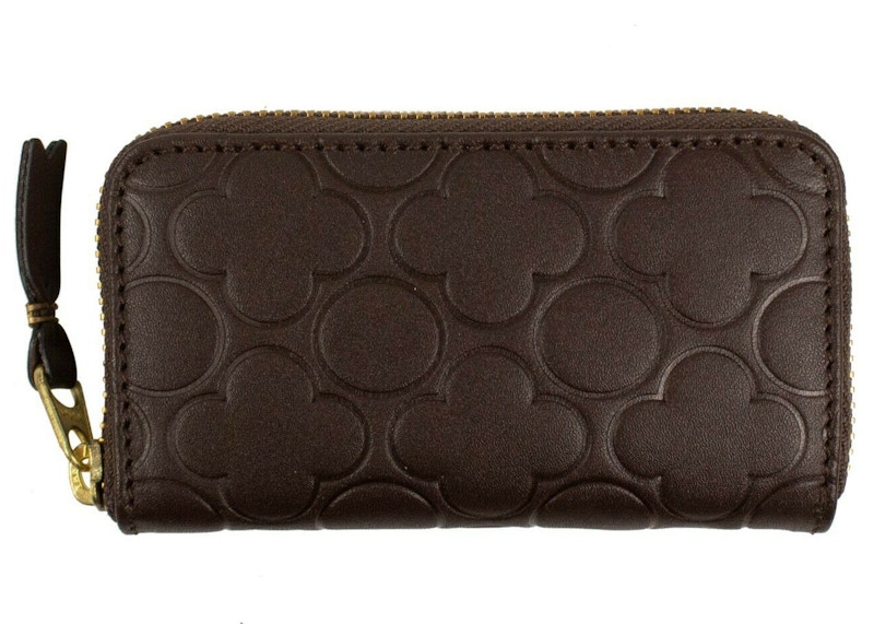 Comme des Garcons SA410XEB Wallet Classic Embossed B Brown