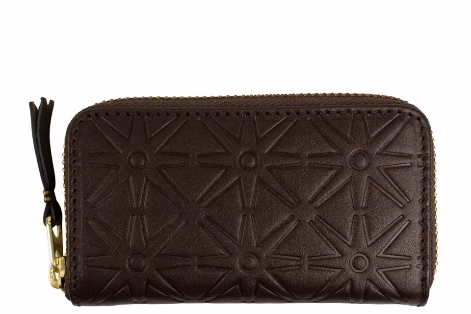 Comme des Garcons SA410XEA Wallet Classic Embossed A Brown