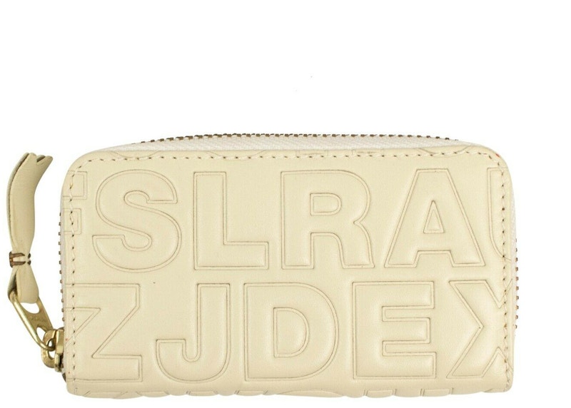 Comme des Garcons SA410XEC Wallet Letter Embossed Off-White
