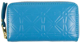 Comme des Garcons SA410XECA Wallet Colour Embossed A Blue