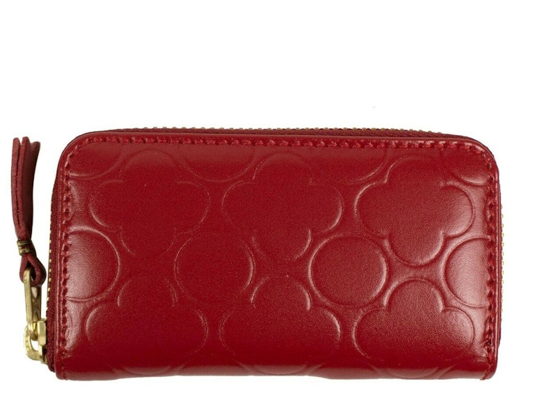 Comme des Garcons SA410XECB Wallet Colour Embossed B Red