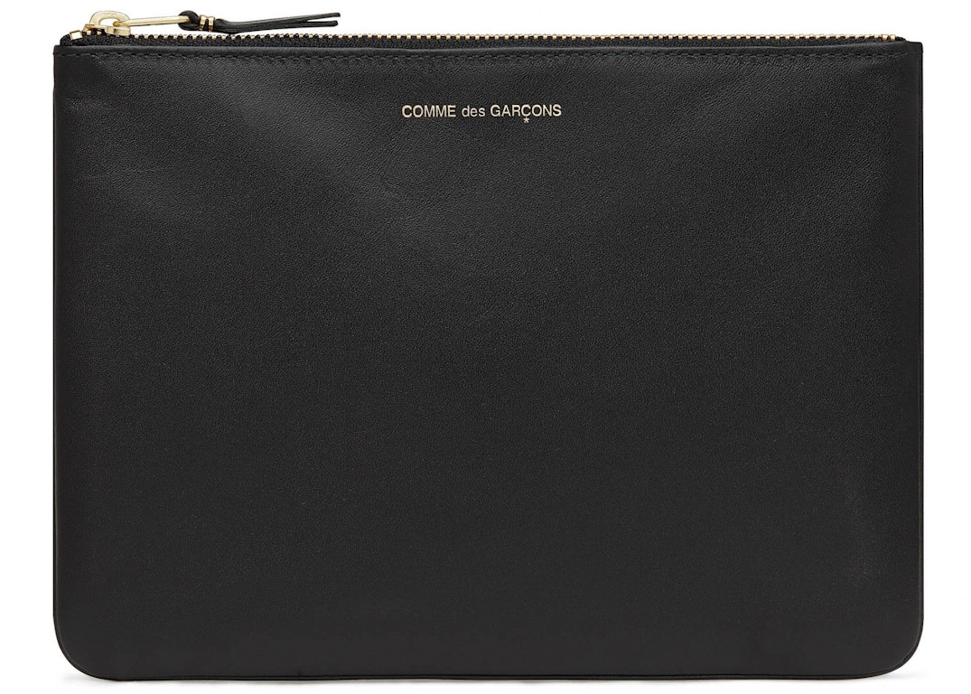 Pre-owned Comme Des Garçons Comme Des Garcons Sa5100 Classic Plain Wallet Black
