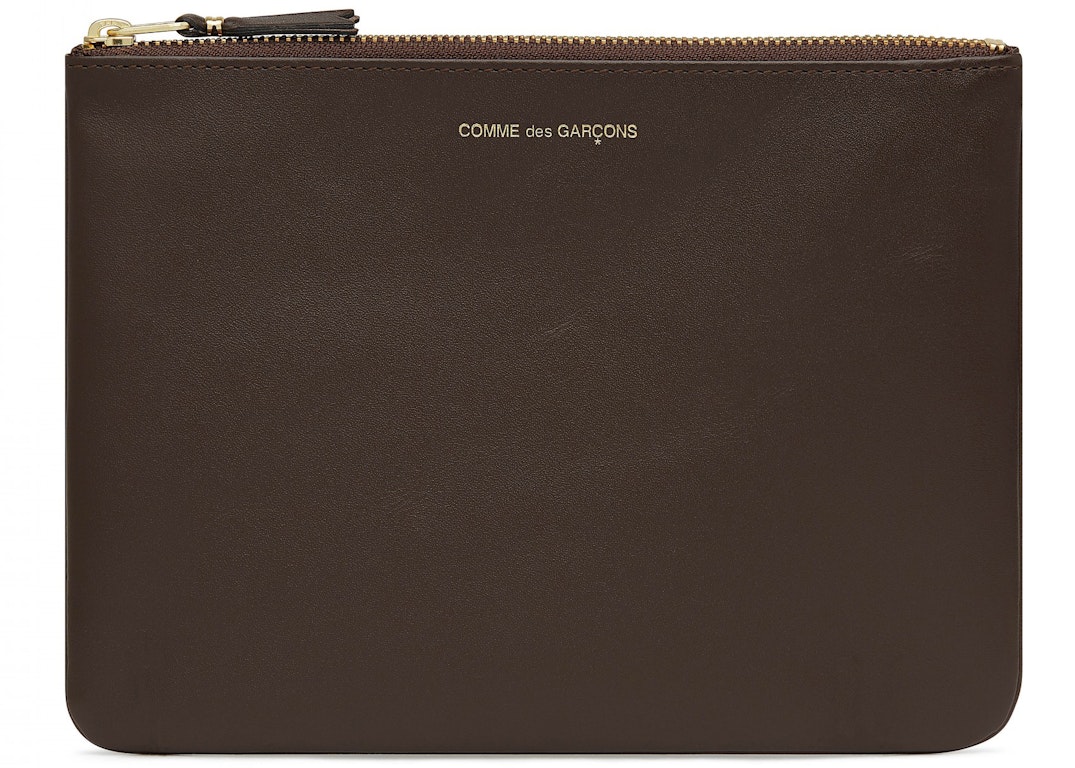 Pre-owned Comme Des Garçons Comme Des Garcons Sa5100 Classic Plain Wallet Brown
