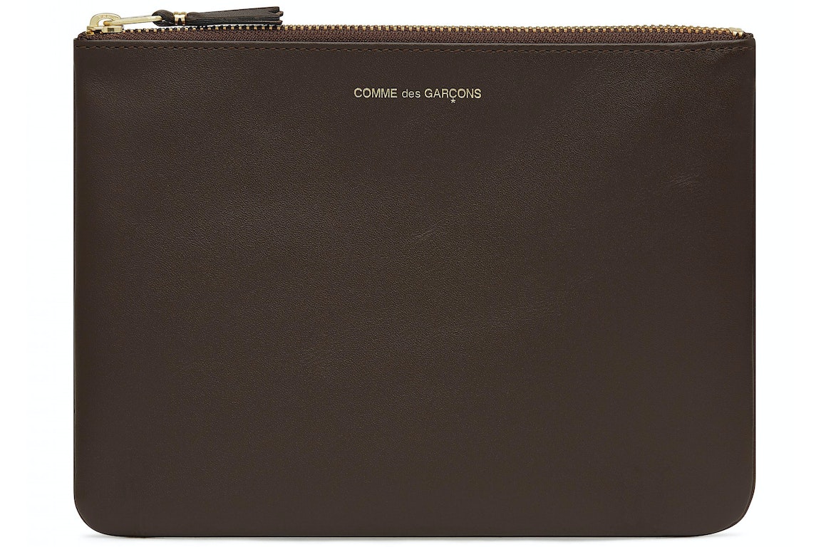 Pre-owned Comme Des Garçons Comme Des Garcons Sa5100 Classic Plain Wallet Brown