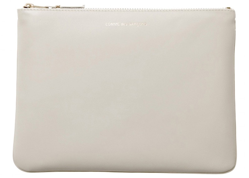 Comme des Garcons SA5100 Classic Plain Wallet Off-White in Leather