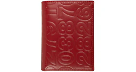Comme des Garcons SA620ED Card Holder Number 2791 Embossed Red