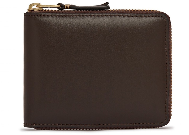 Pre-owned Comme Des Garçons Men's Comme Des Garcons Sa7100 Classic Plain Wallet In Brown