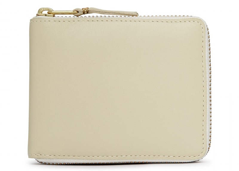 Comme des Garcons SA7100 Classic Plain Wallet Off-White in Leather