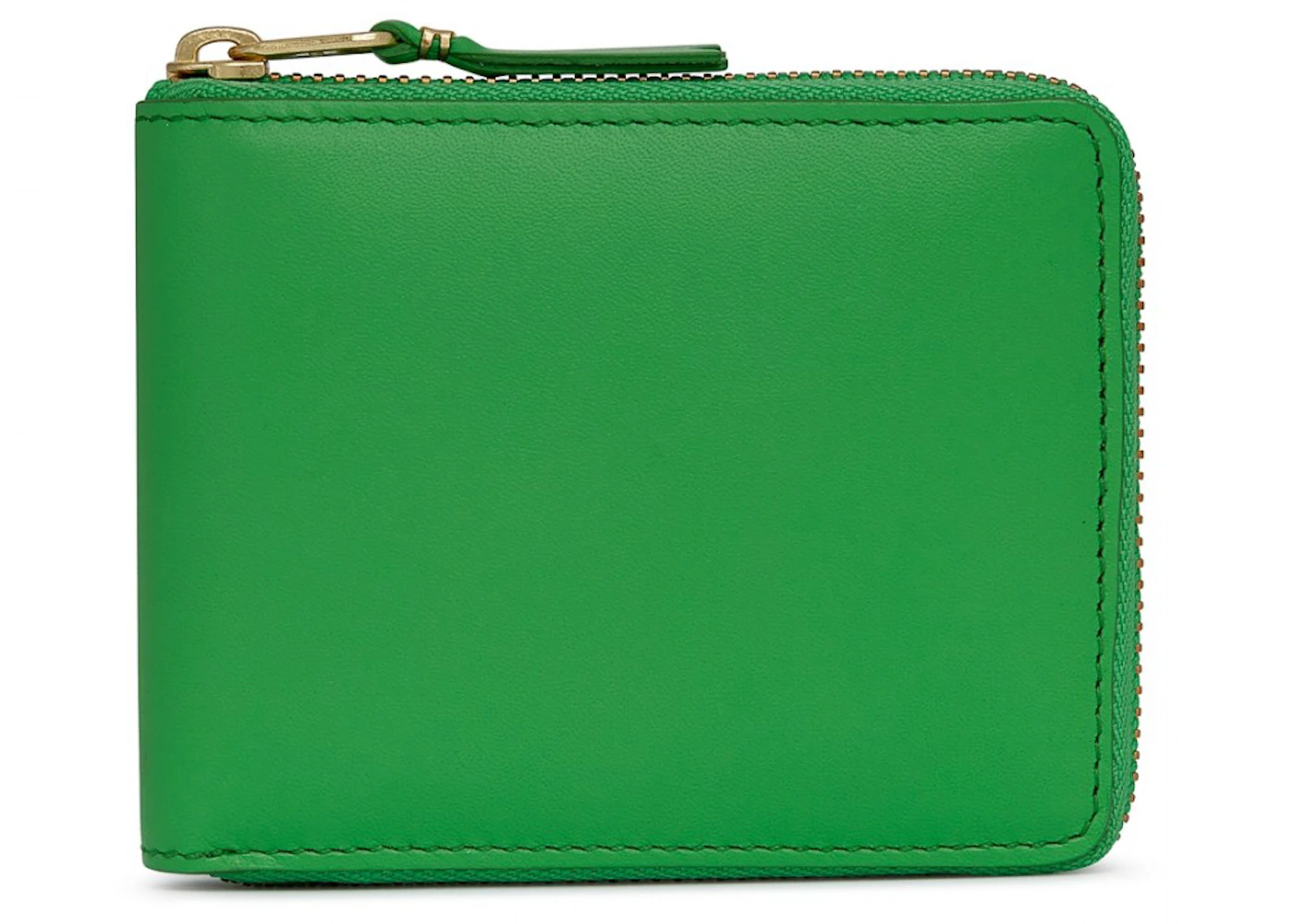 Comme des Garcons SA7100 Colour Wallet Green in Leather with Gold-tone - US