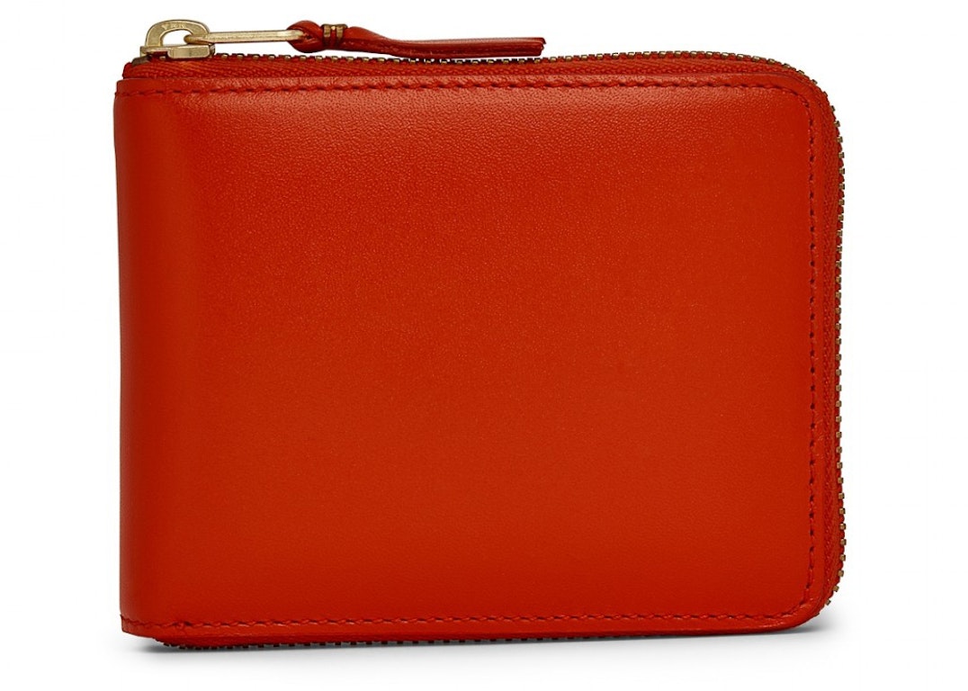 Pre-owned Comme Des Garçons Comme Des Garcons Sa7100 Colour Plain Wallet Orange
