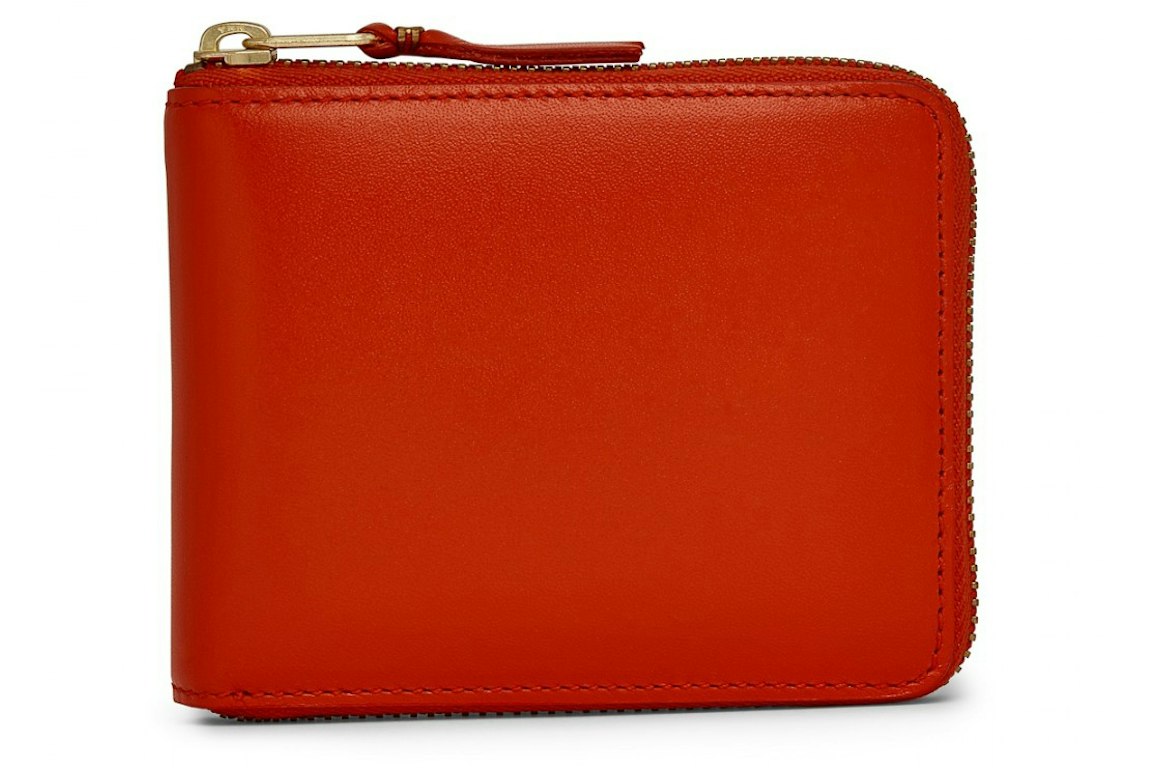 Pre-owned Comme Des Garçons Comme Des Garcons Sa7100 Colour Plain Wallet Orange